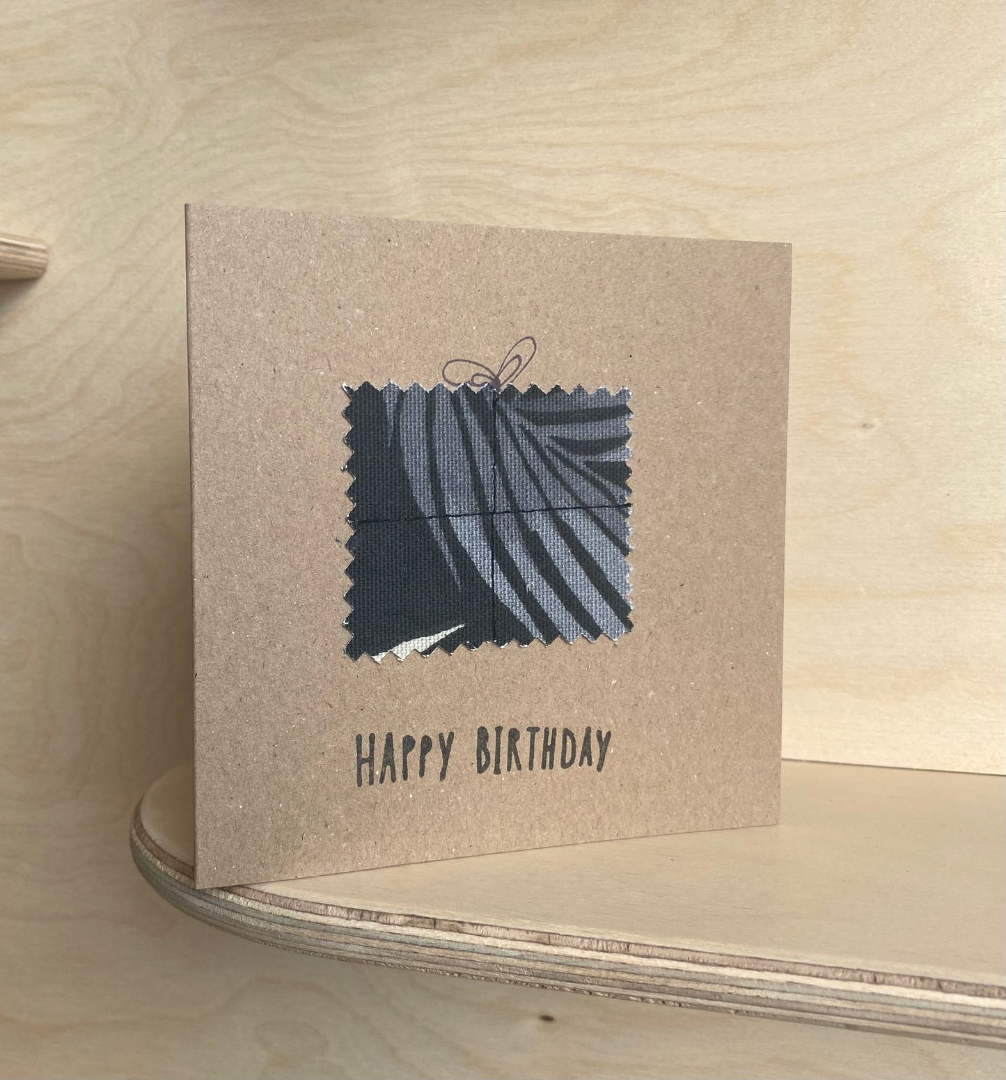 Black Cotton Happy birthday card!