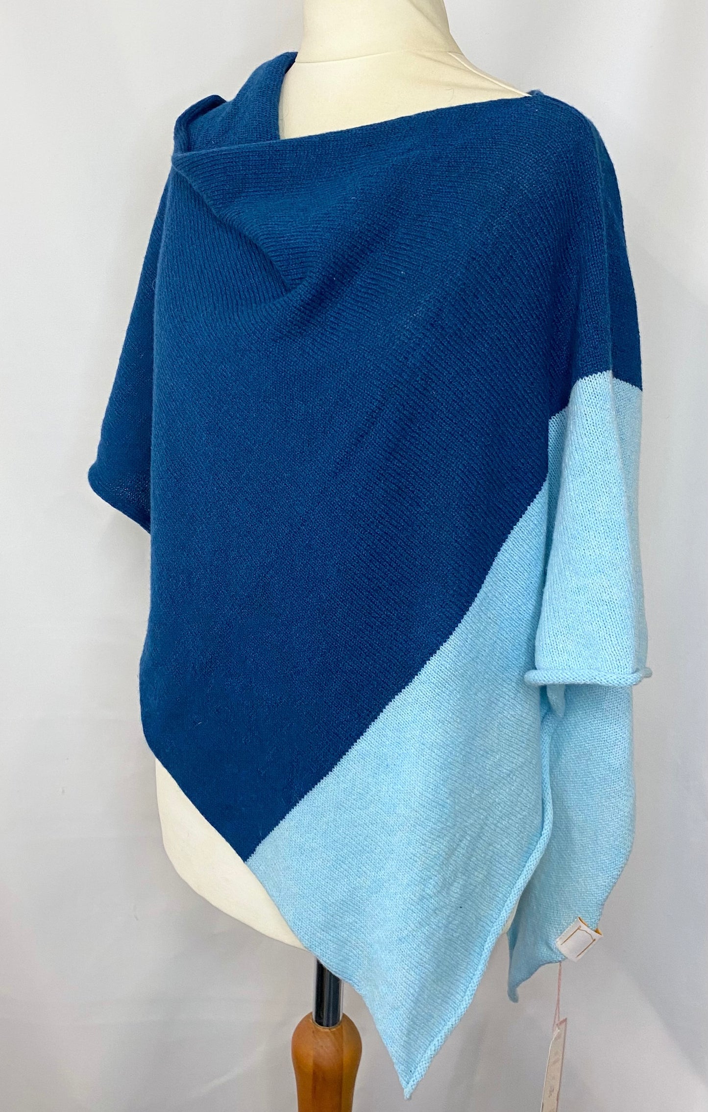 Blue Stripe Shawl