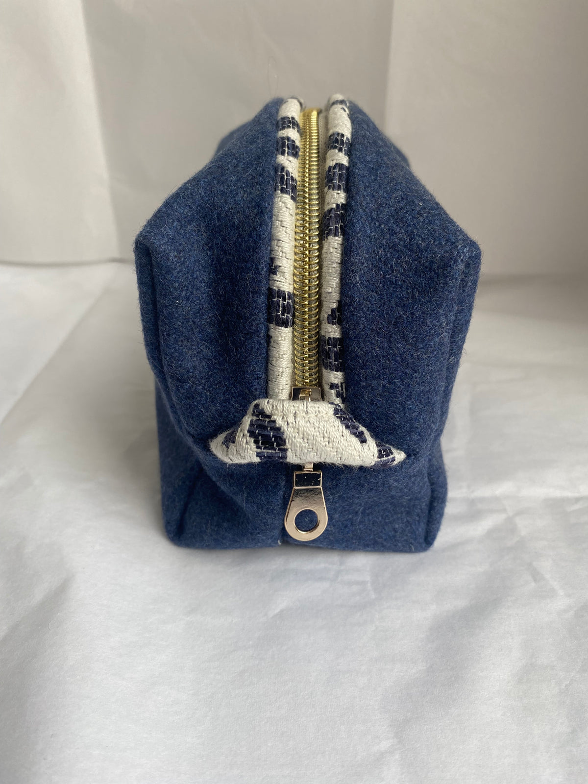 Blue wool Mini pouch