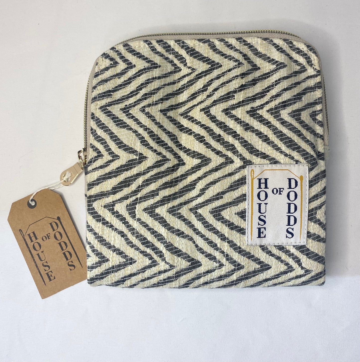Zebra Purse with Black Floral Lining