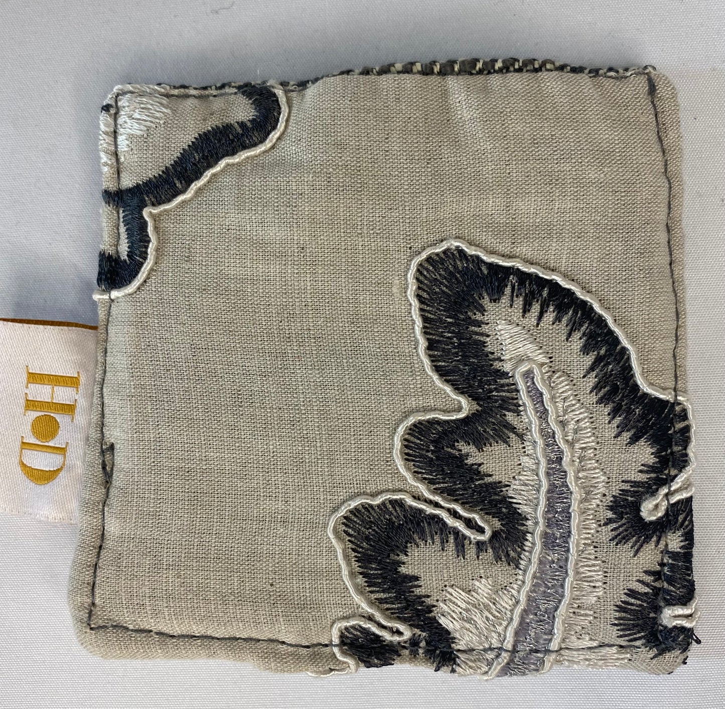 Black and Silver Embroidered - Card Holder