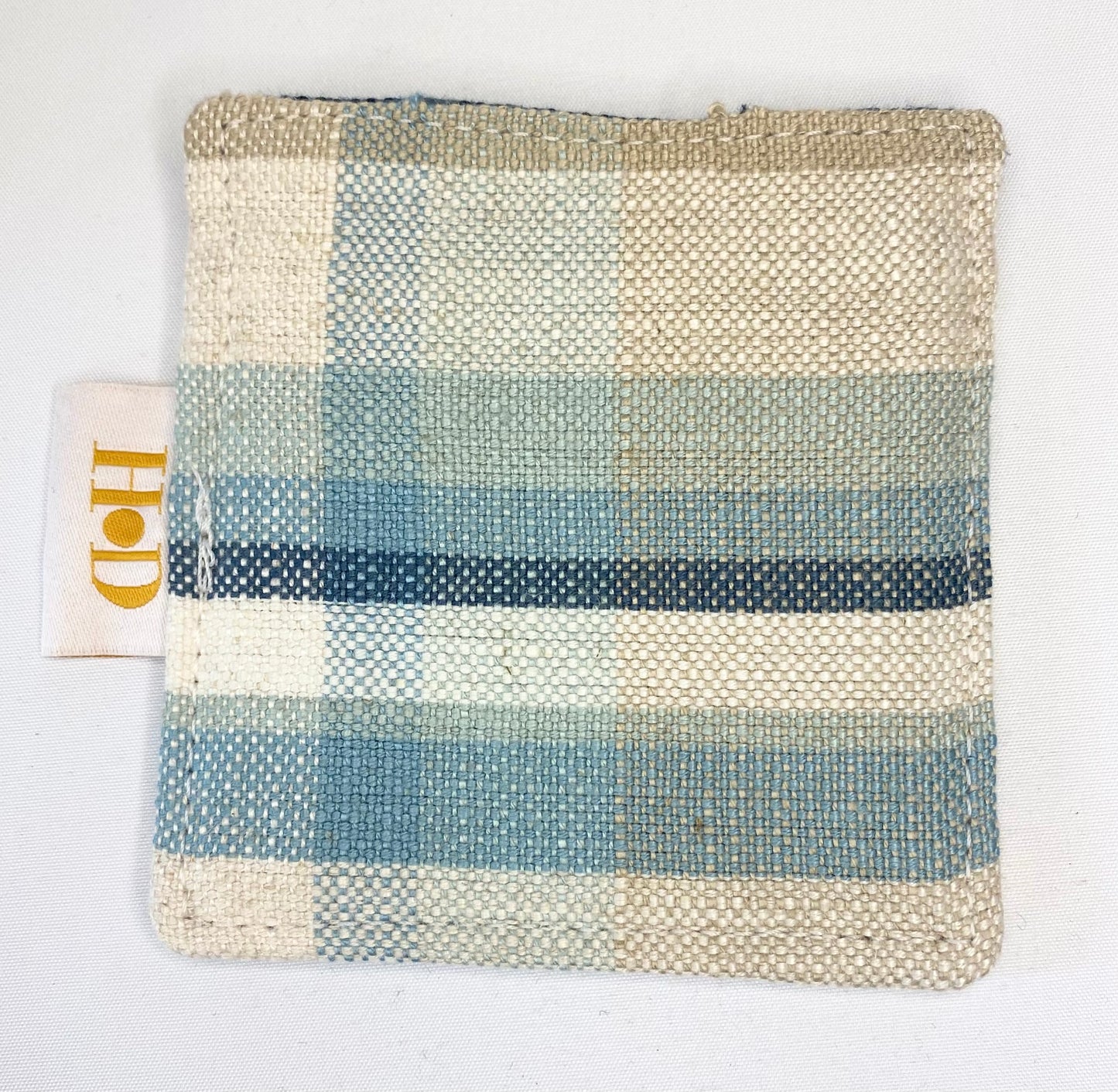 Blue check- Card Holder