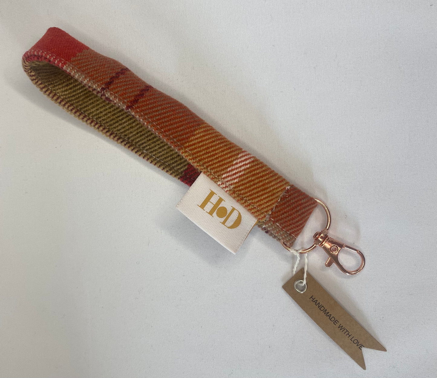 Orange with Rose Gold Clasp -Key Holder
