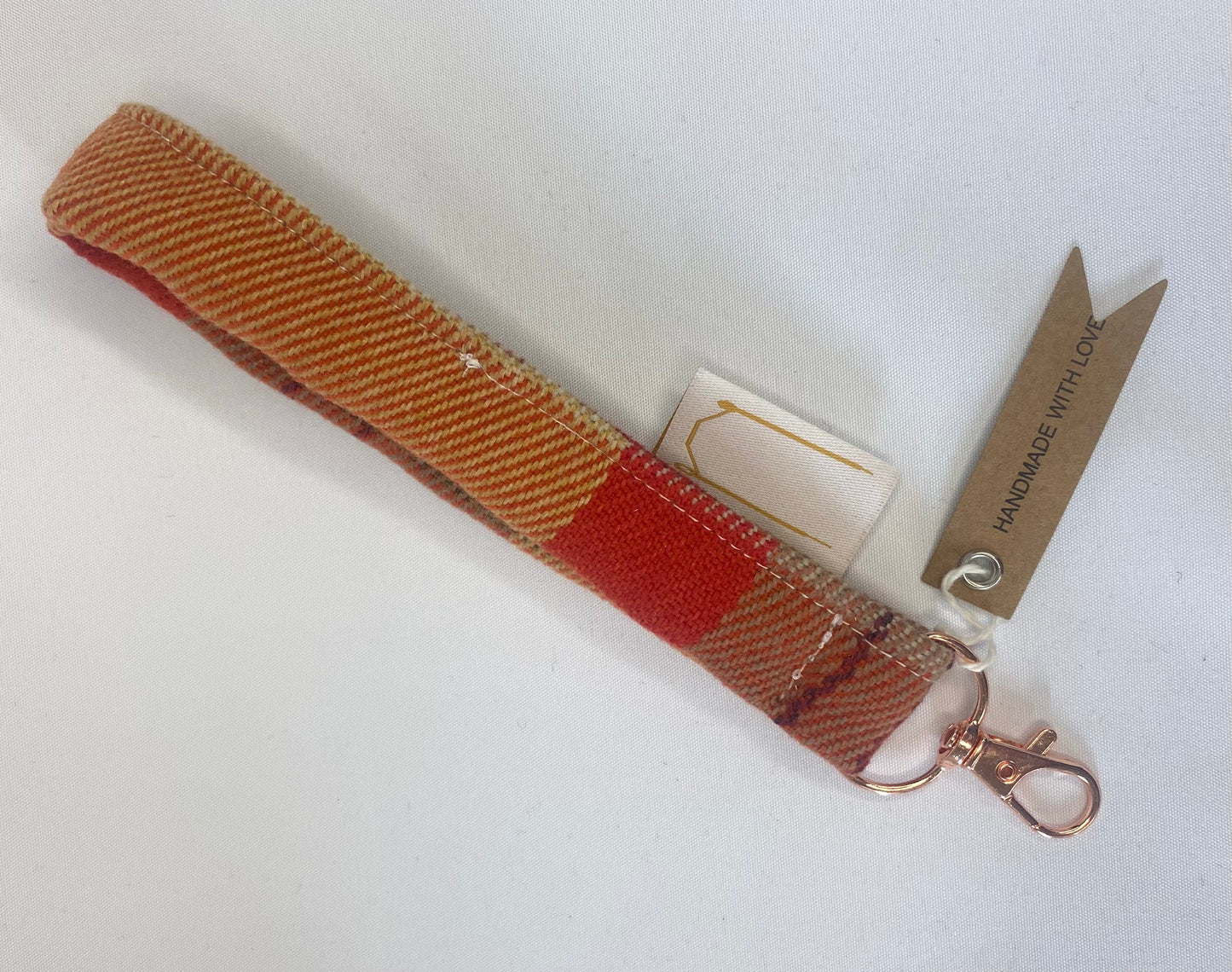 Orange with Rose Gold Clasp -Key Holder