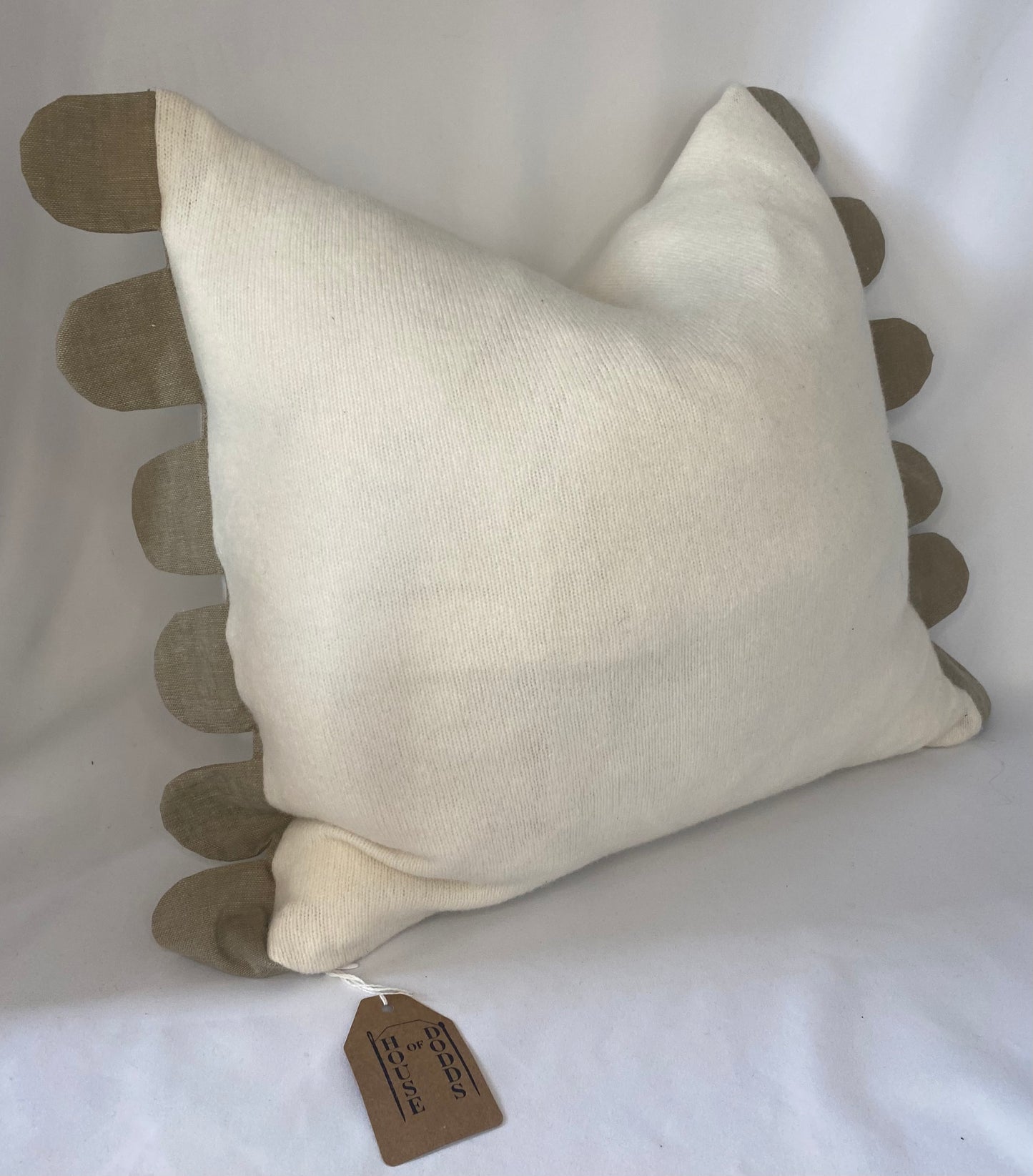 100% lambs wool knitted cushion