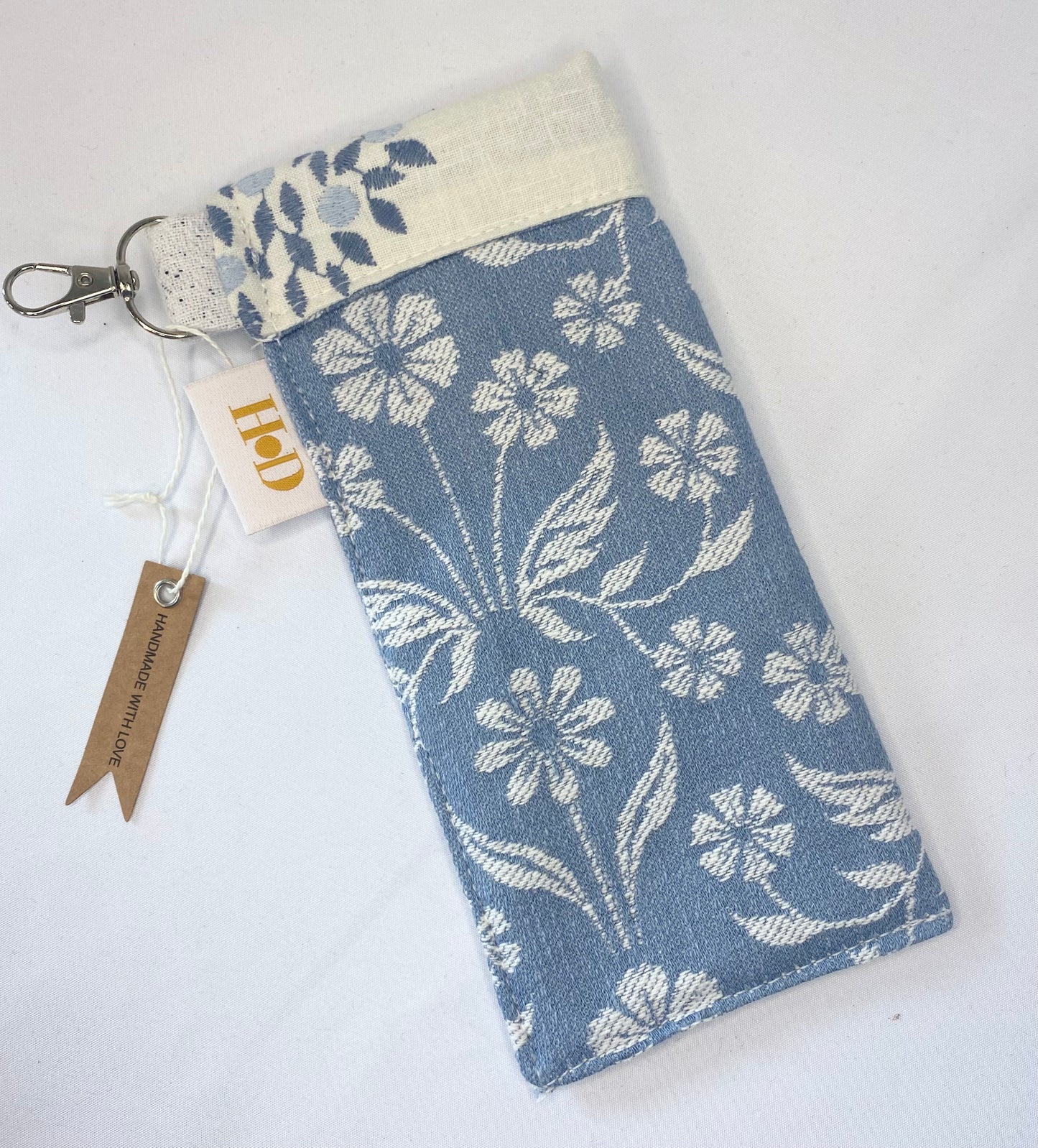 Blue Floral-Glasses Case