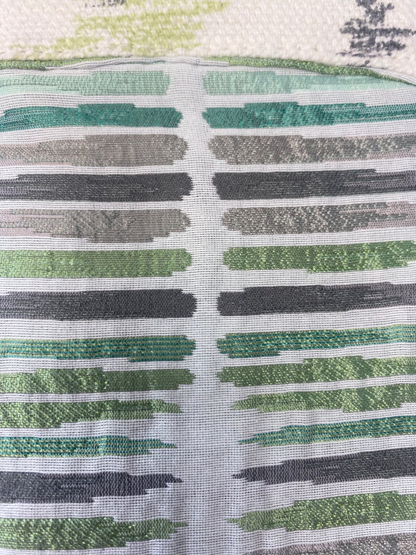 Green Tonal striped Glasses Case