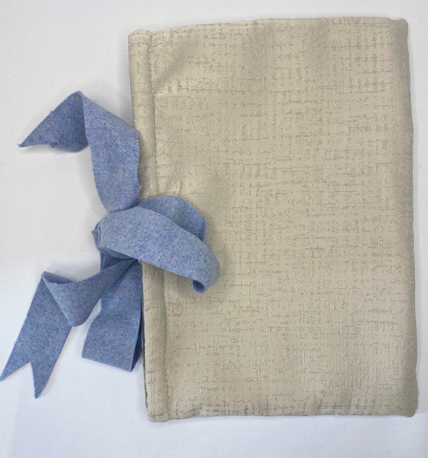 Soft blue tied Book Bag