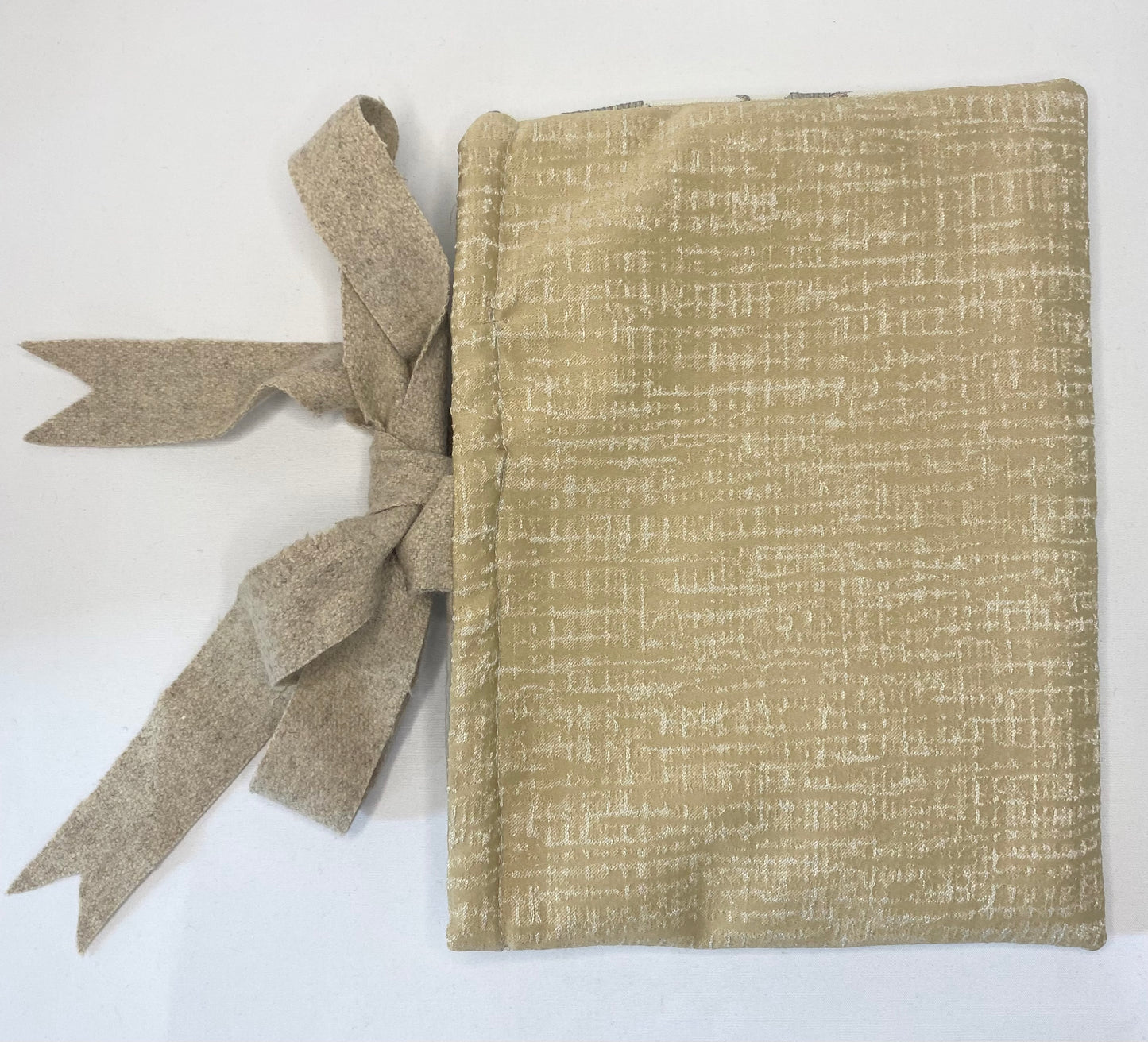 Silver leaf Embroidered Book Bag