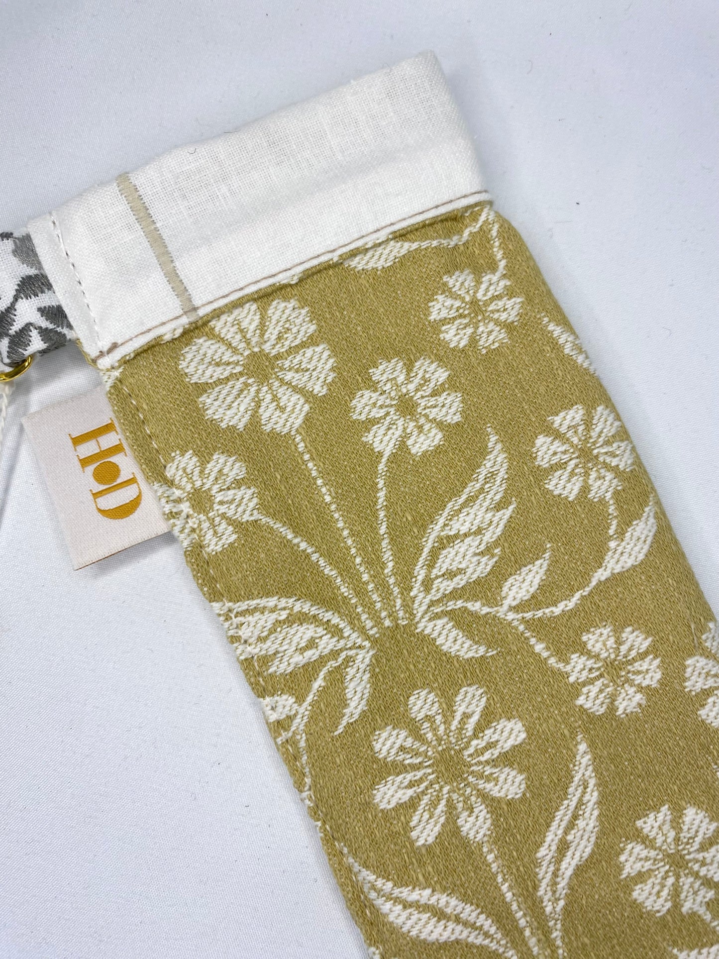 Yellow Floral Glasses Case