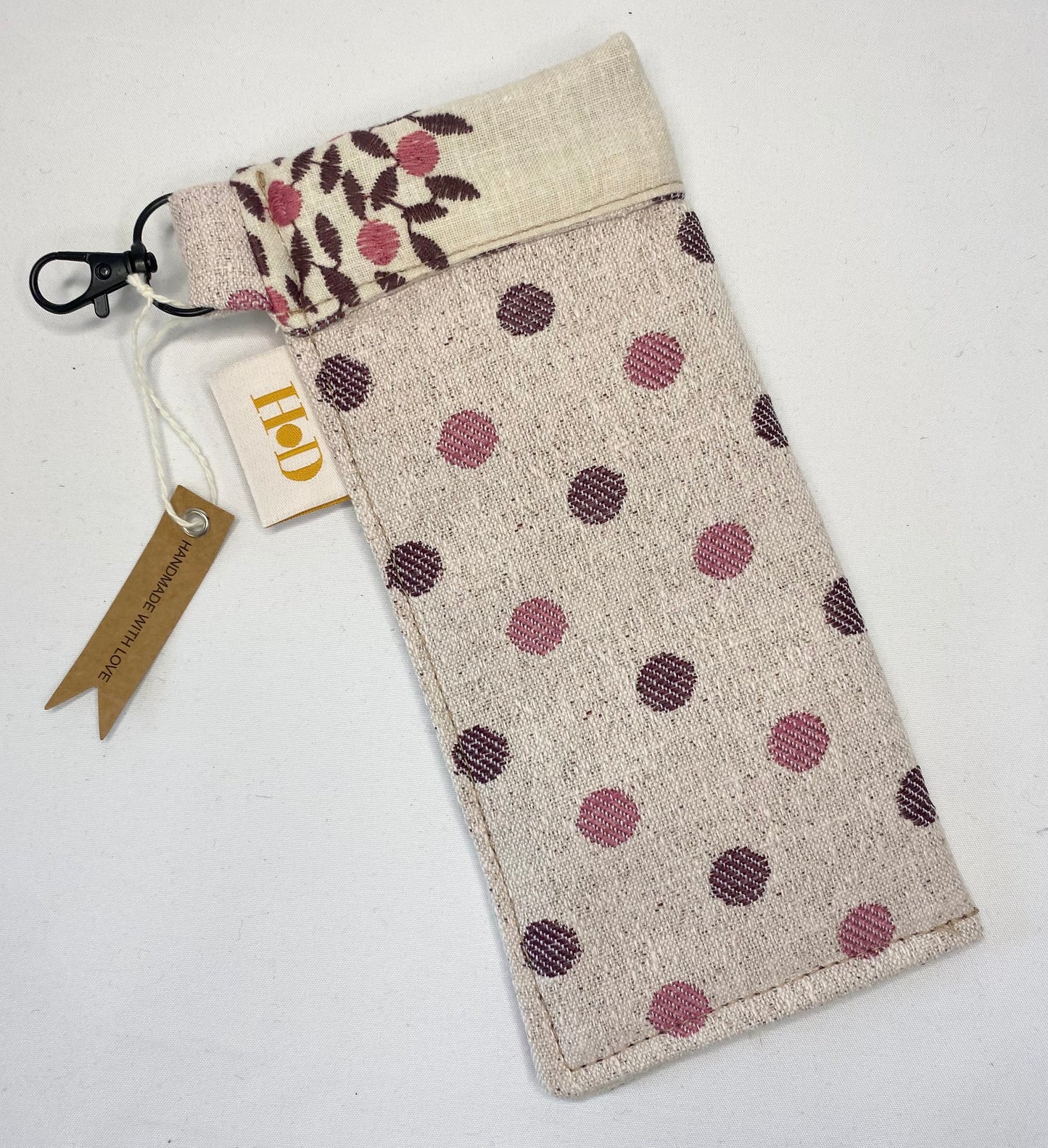 Pink Spot Glasses Case