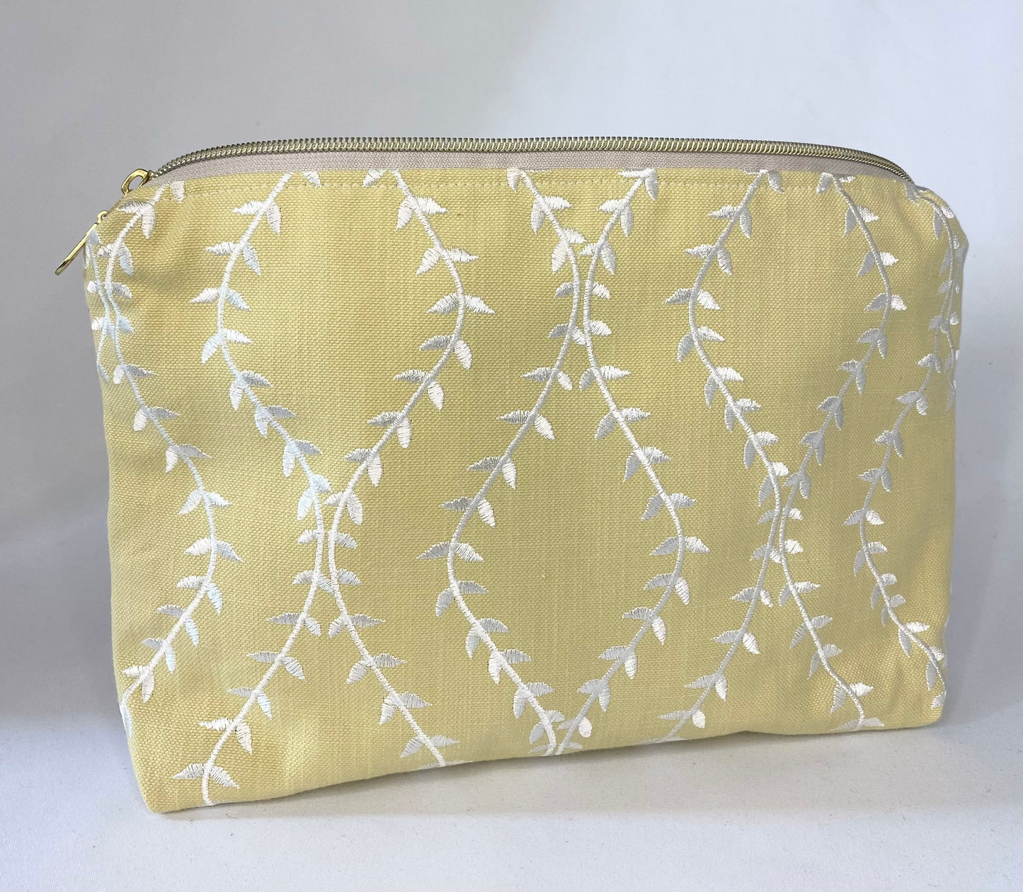 Embroidered Flower Cosmetic bag