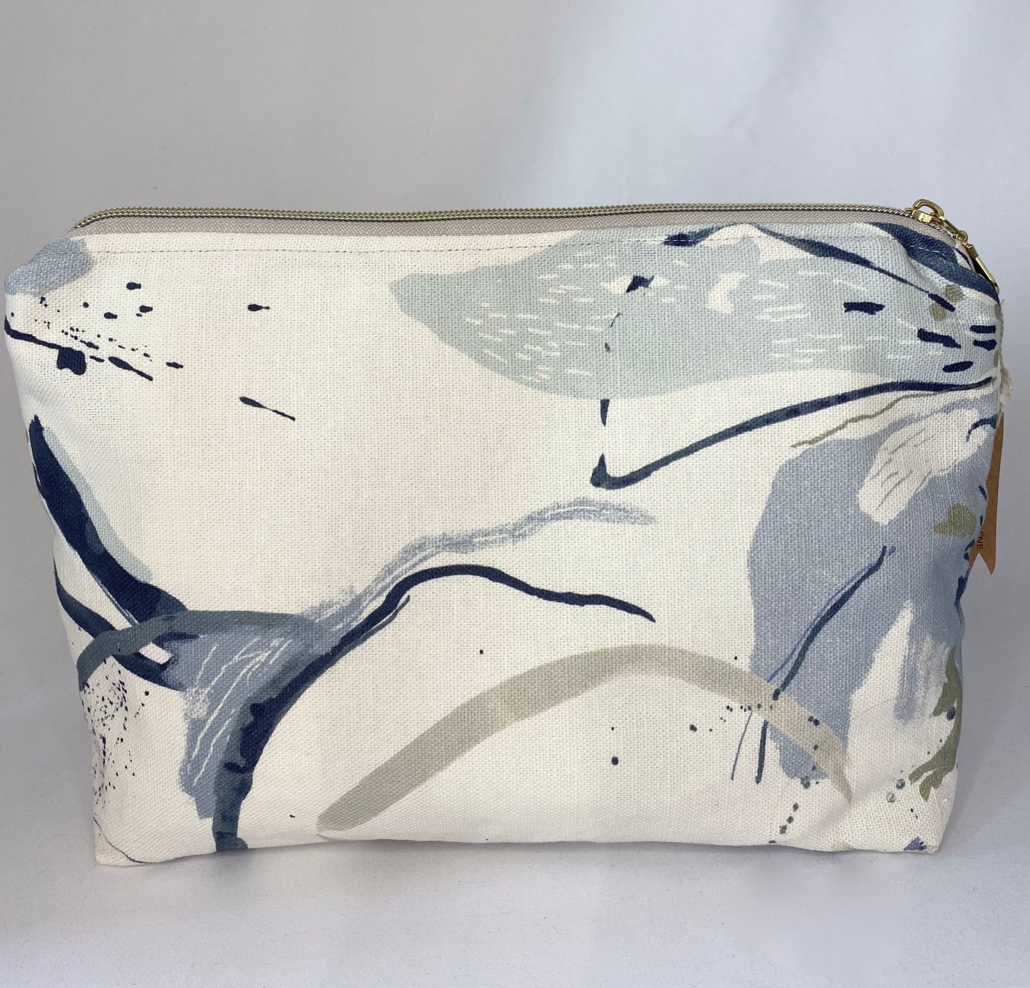 Blue Geometric Cosmetic bag
