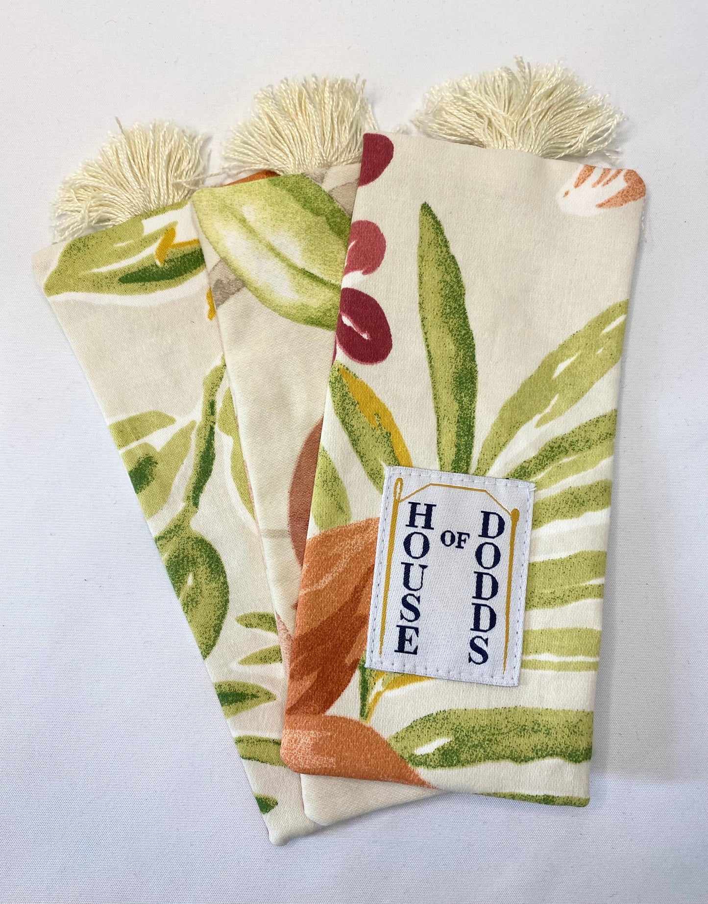 Summer Floral - Handmade Fabric Bookmark
