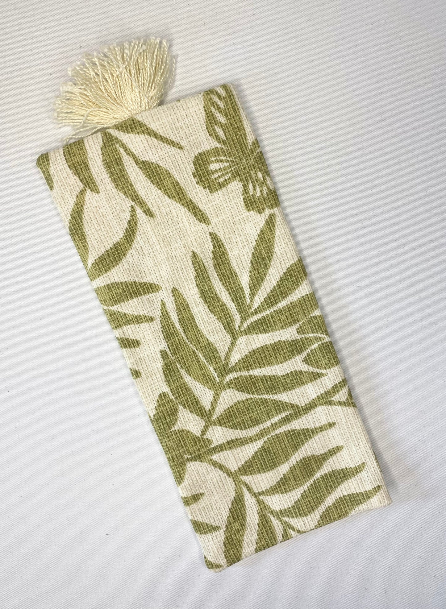 Green Jungle - Handmade Fabric Bookmark
