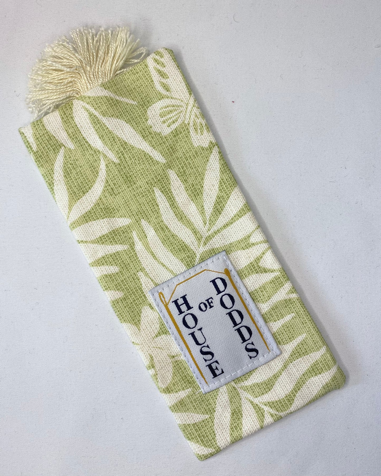 Light Green Jungle - Handmade Fabric Bookmark