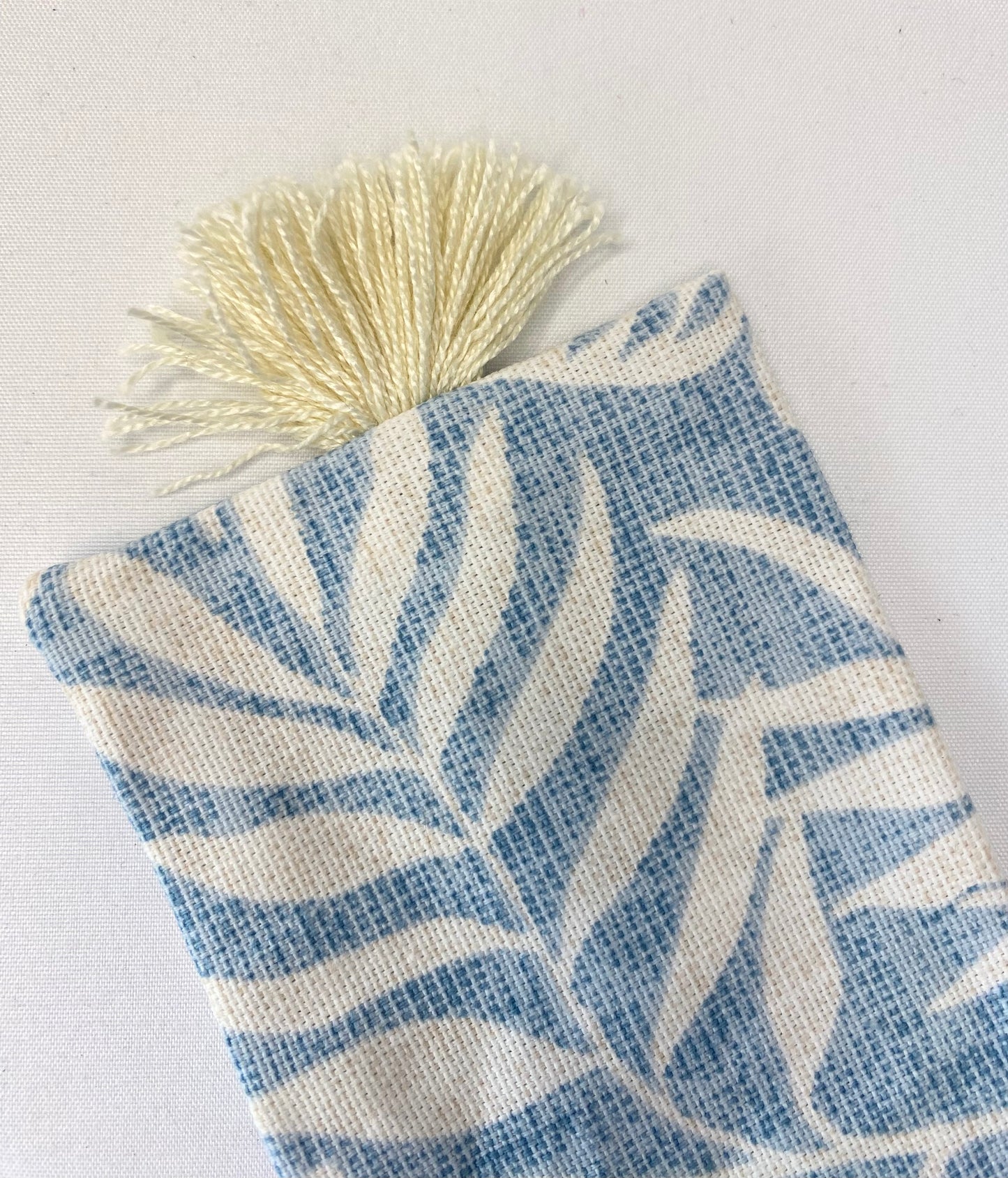 Blue Jungle - Handmade Fabric Bookmark