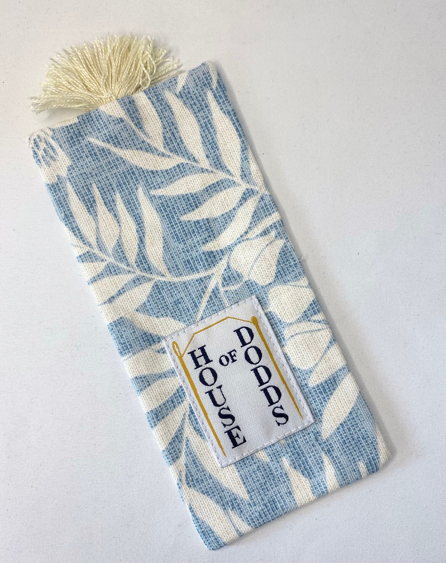 Blue Jungle - Handmade Fabric Bookmark