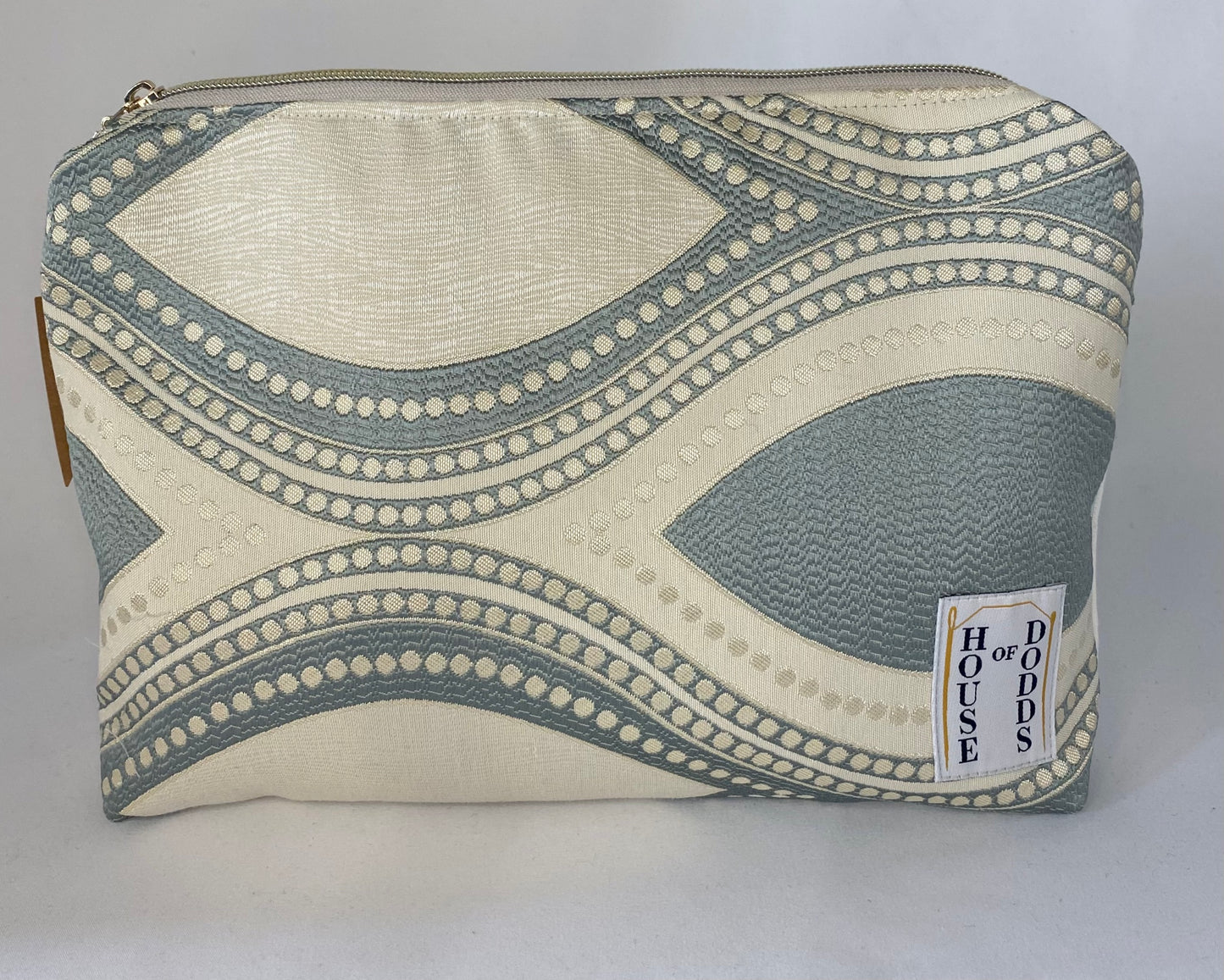 Blue patterned Cosmetic bag