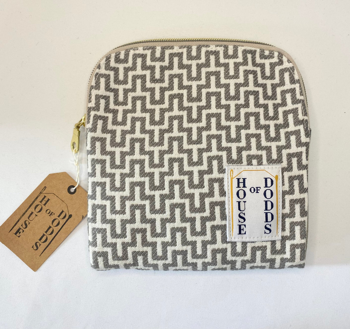 Geometric Grey Purse