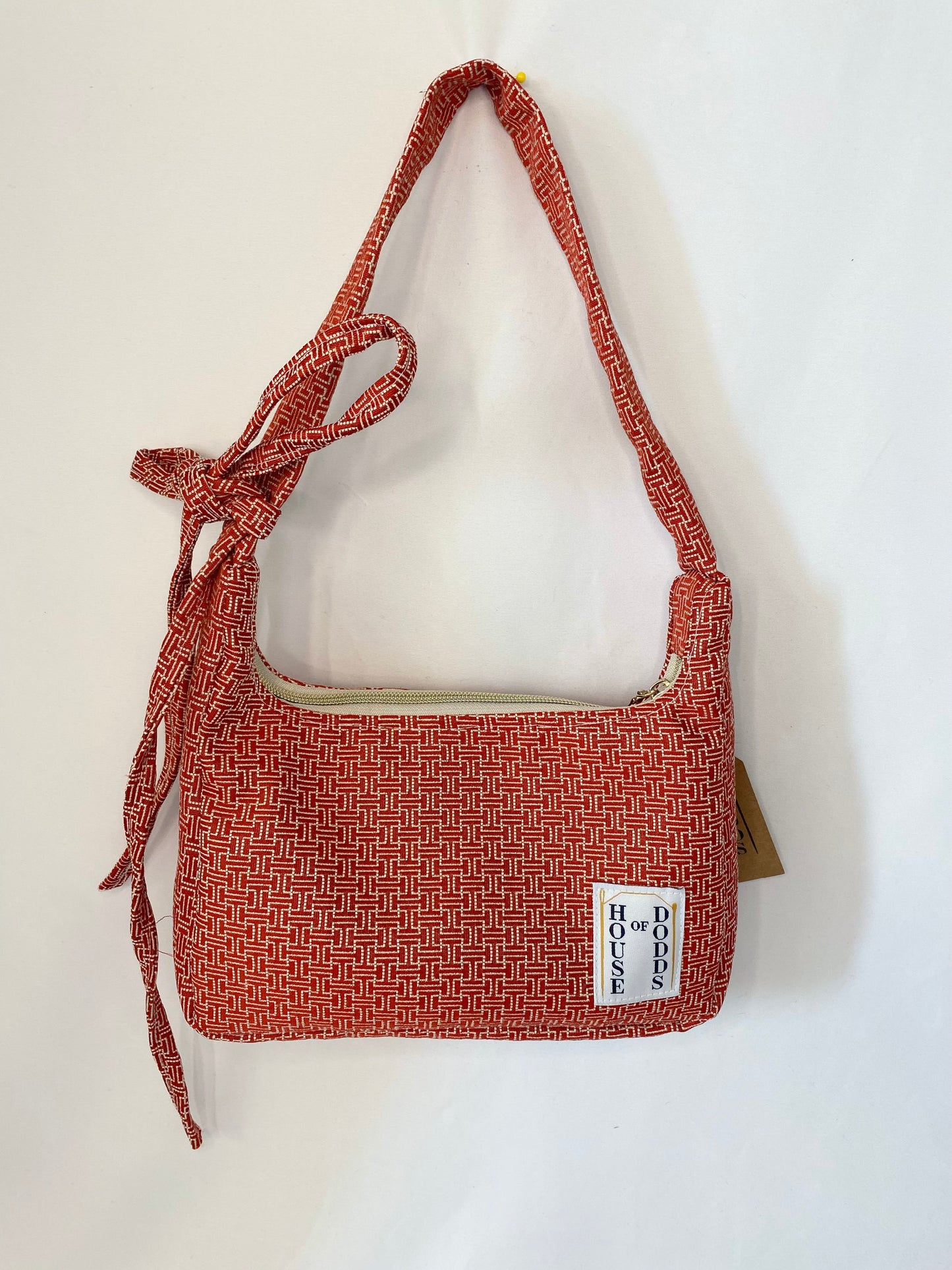 Red Hermes fabric - Hand Bag