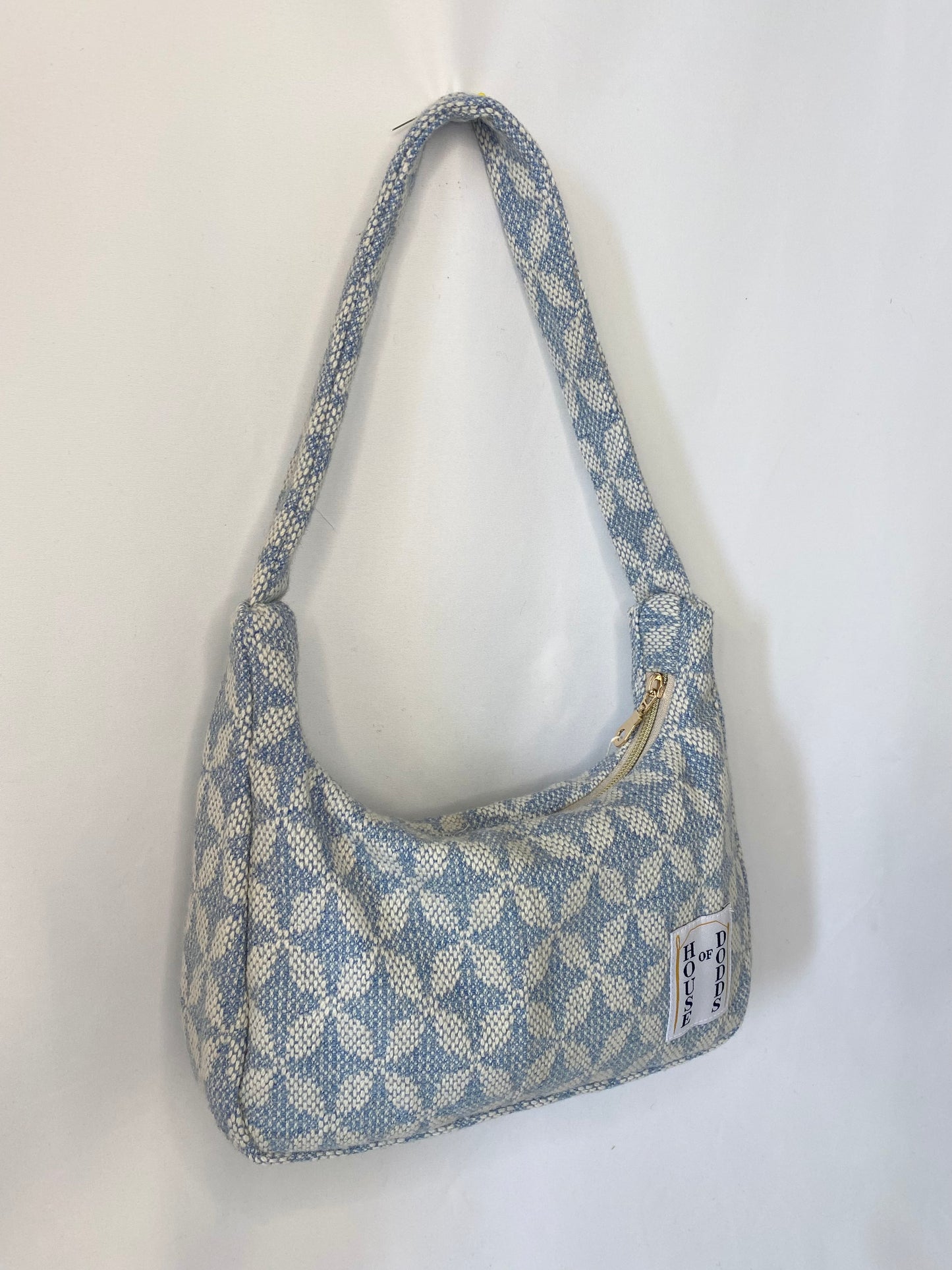 Blue Geometric Hand Bag