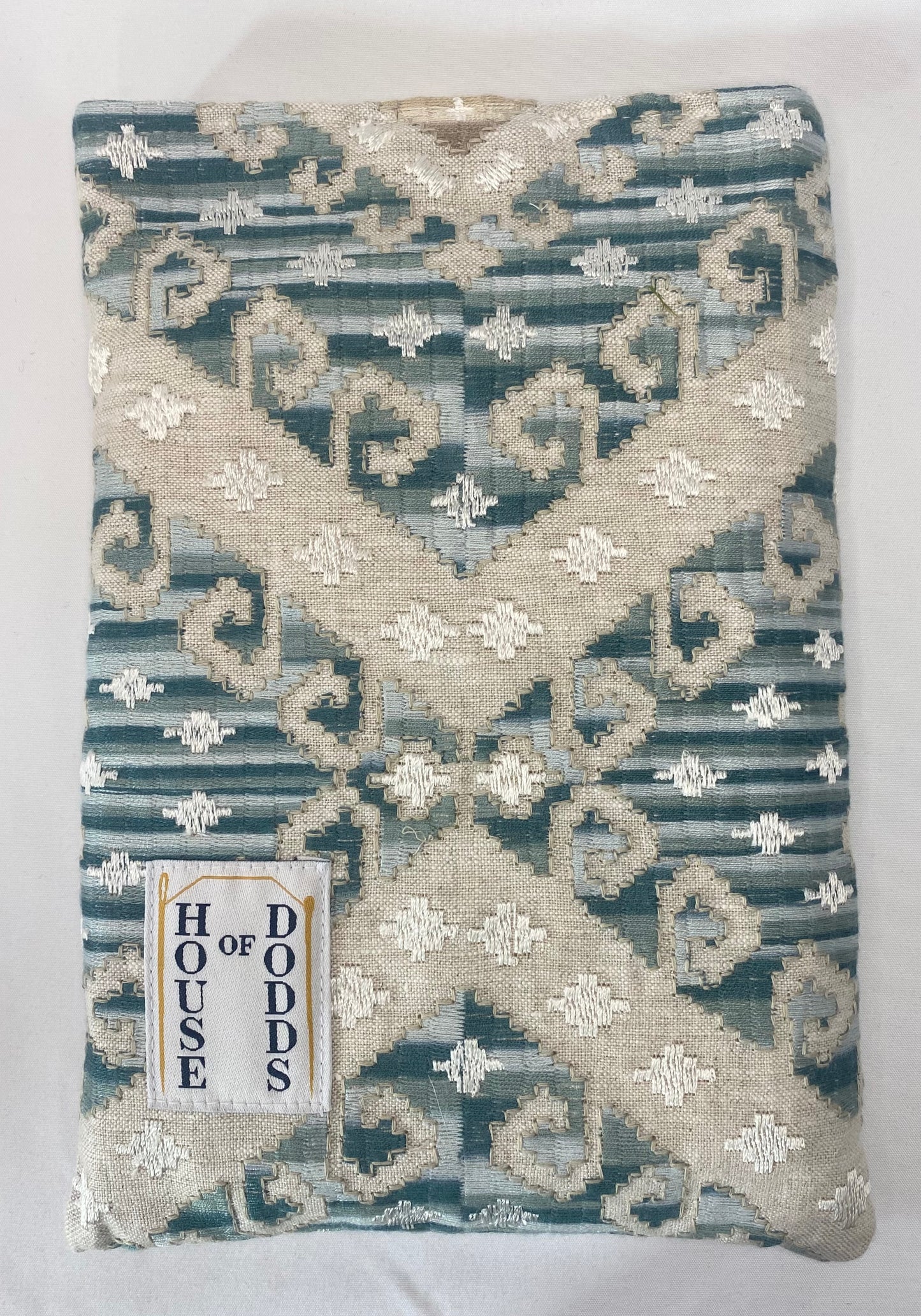 Silver Embroidered Book Bag