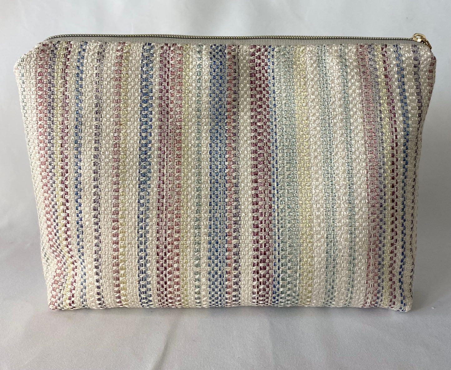 Soft Winter Florals Cosmetic bag with water resistant lining