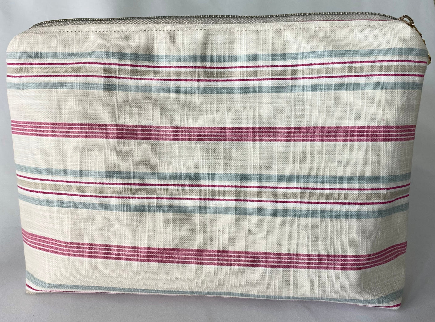 Light Pink Floral Cosmetic bag with water resistant lining