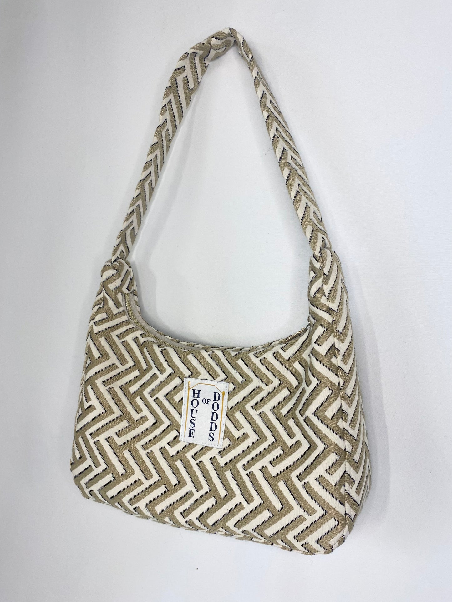 Gold Geometric Hand Bag