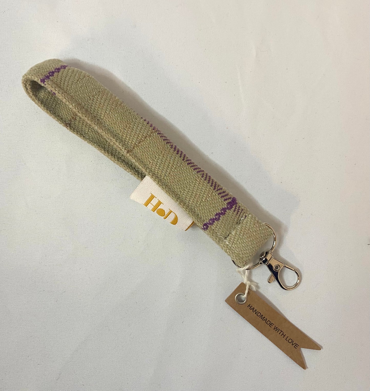Beige with Silver Clasp -Key Holder