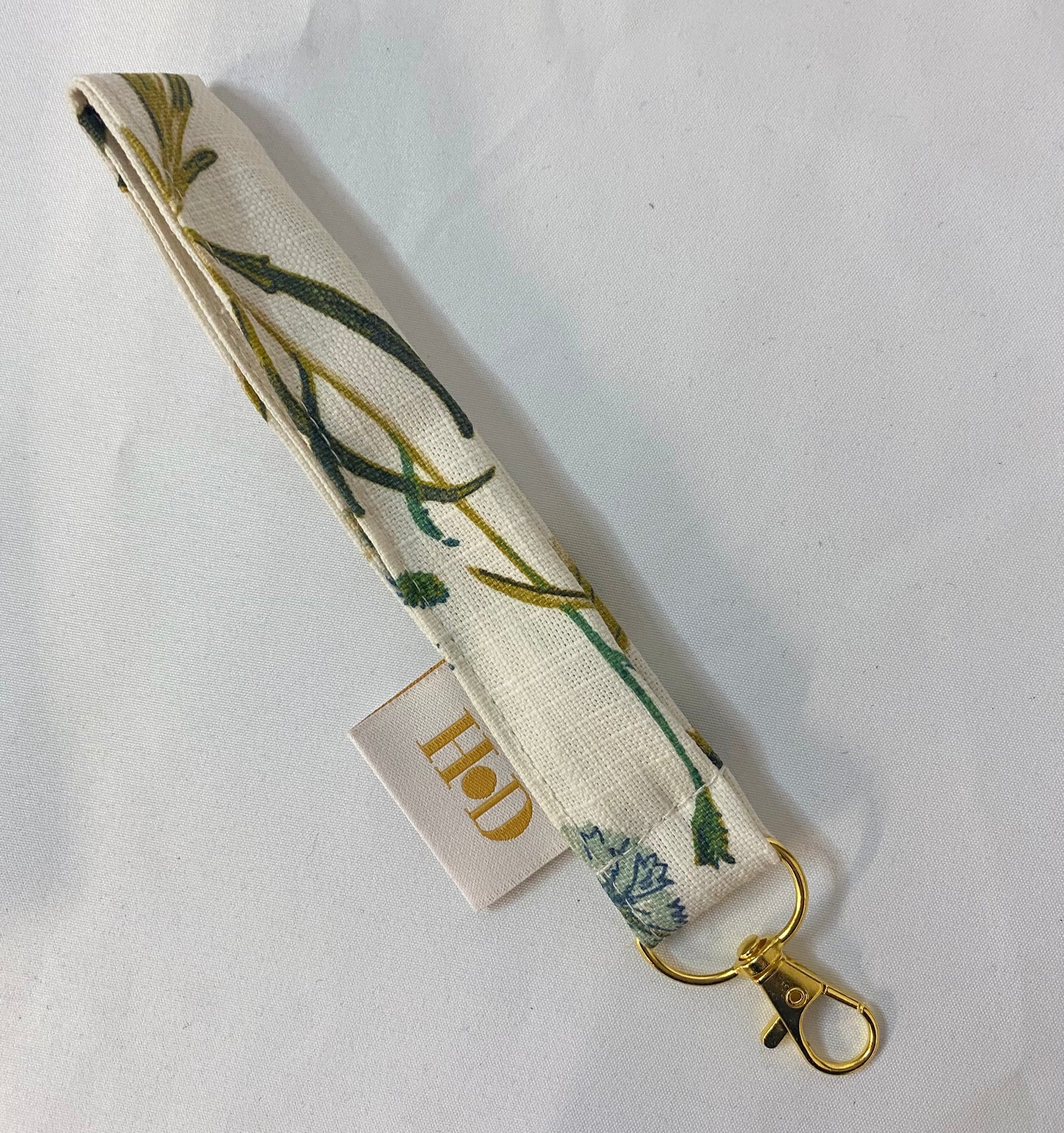 Green leaf with Gold Clasp -Key Holder