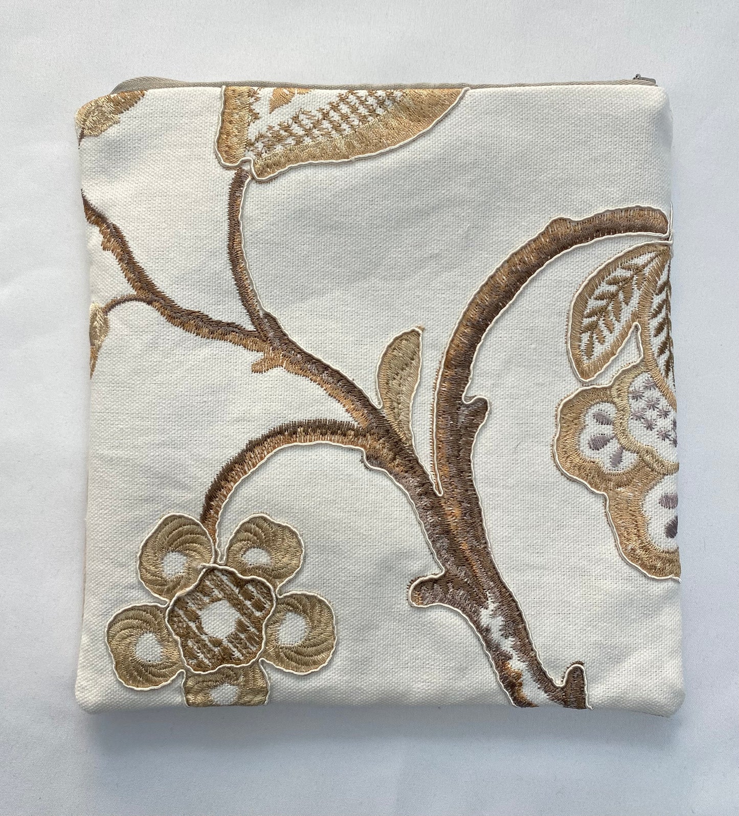 Velvet and Floral Travel Pouch