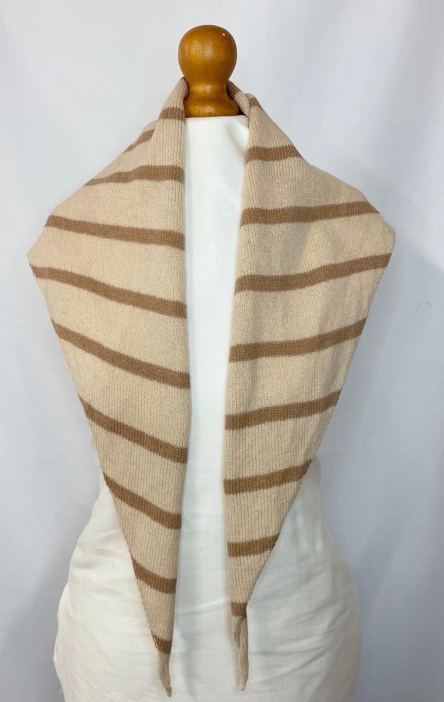 Cream and Brown Neckerchief