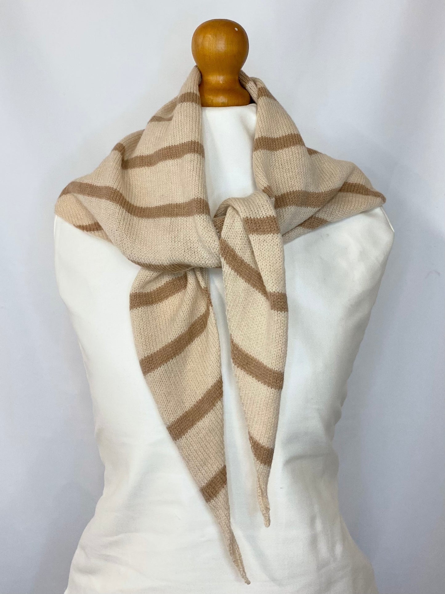 Cream and Brown Neckerchief