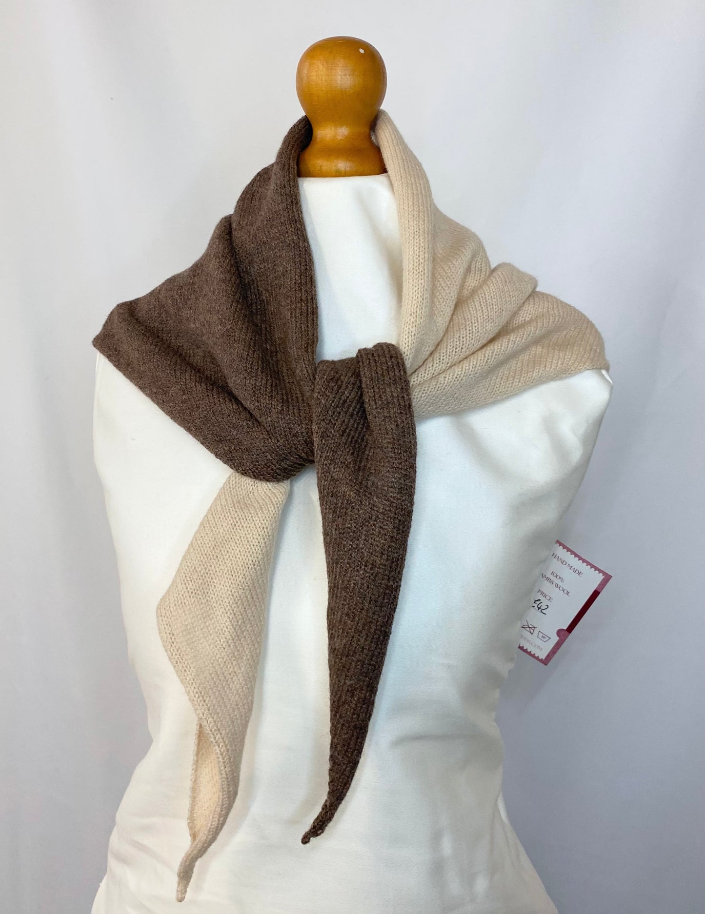 Brown and Cream Neckerchief