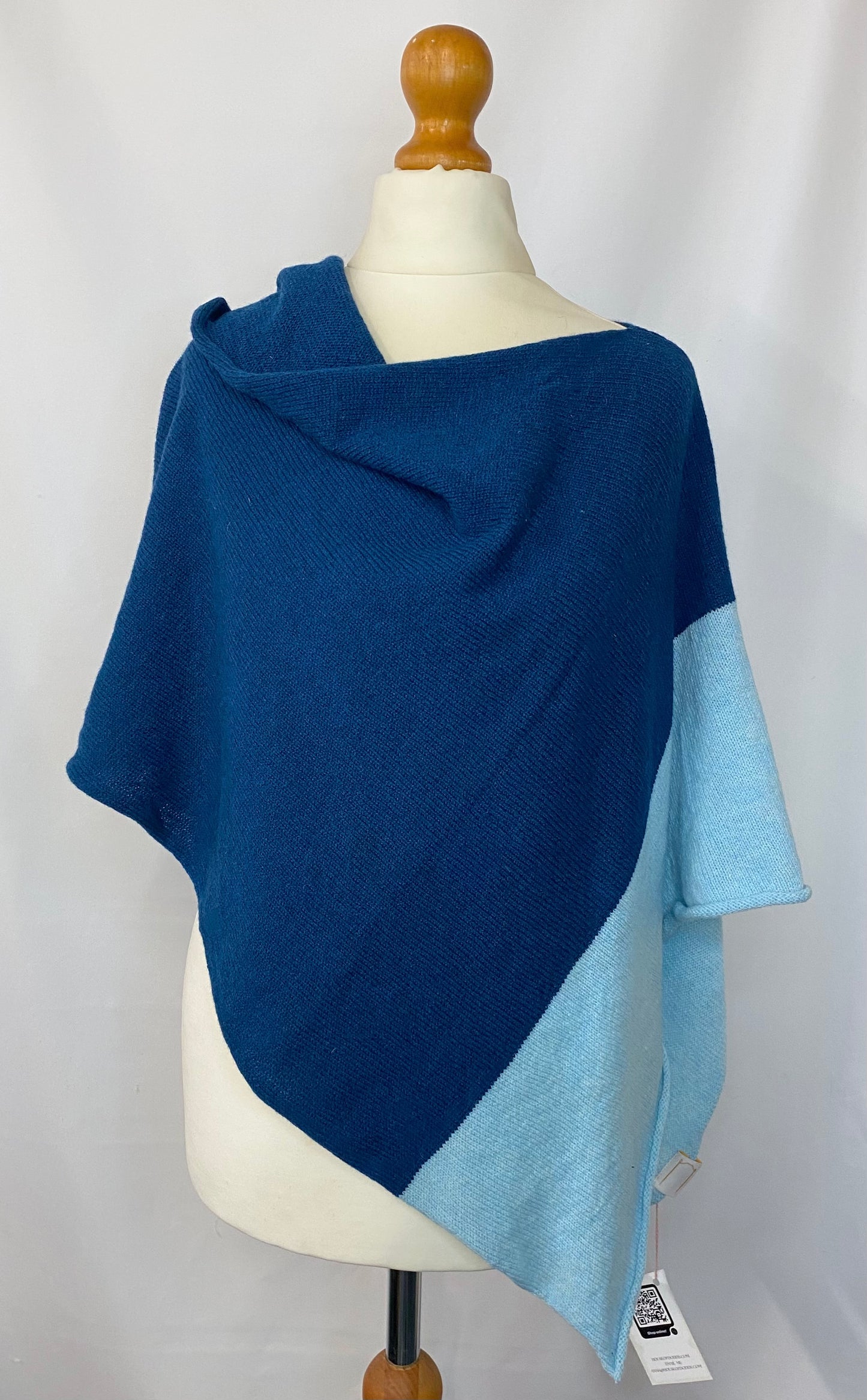 Blue Stripe Shawl