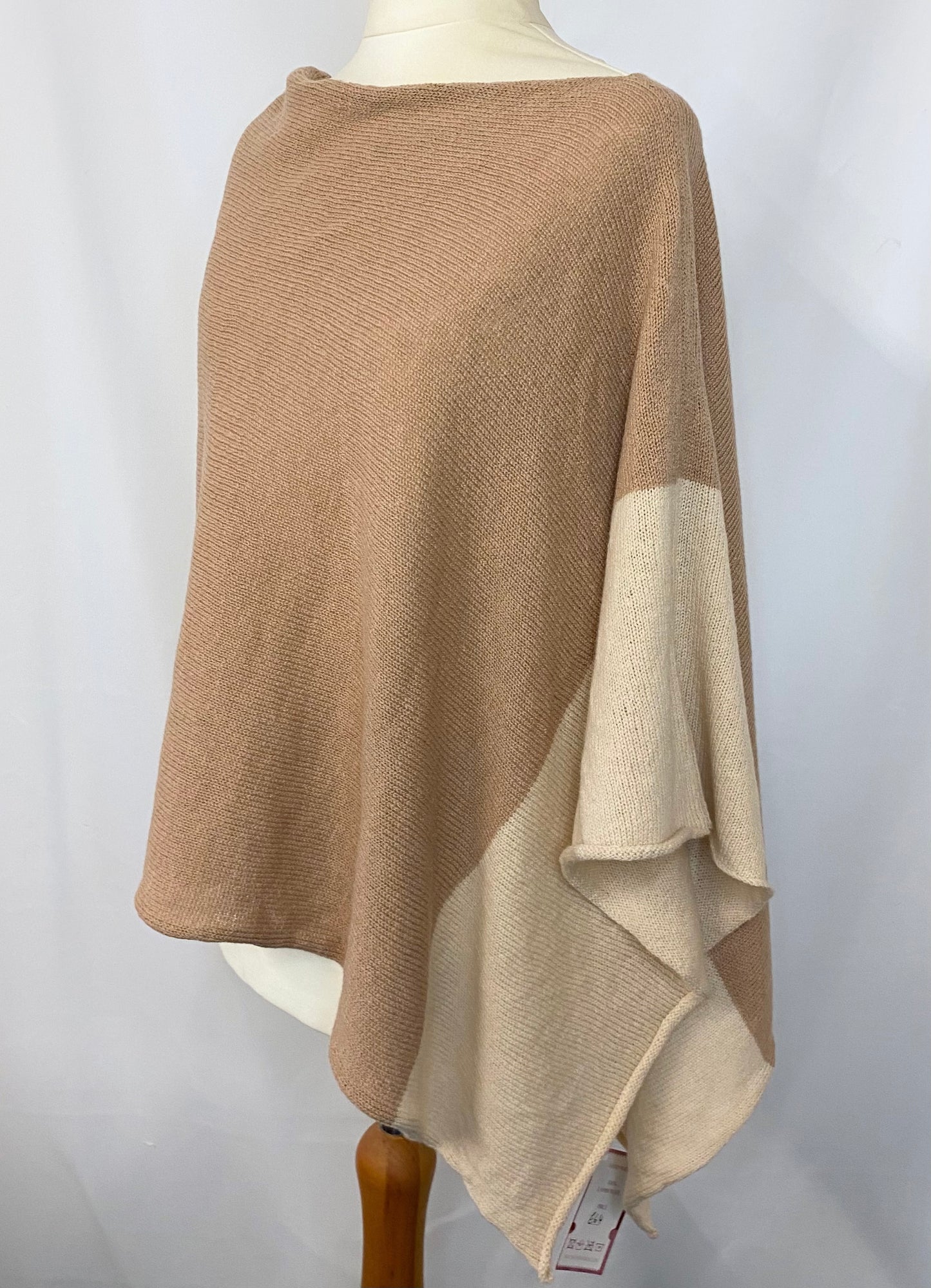 Brown with Cream Stripe Shawl