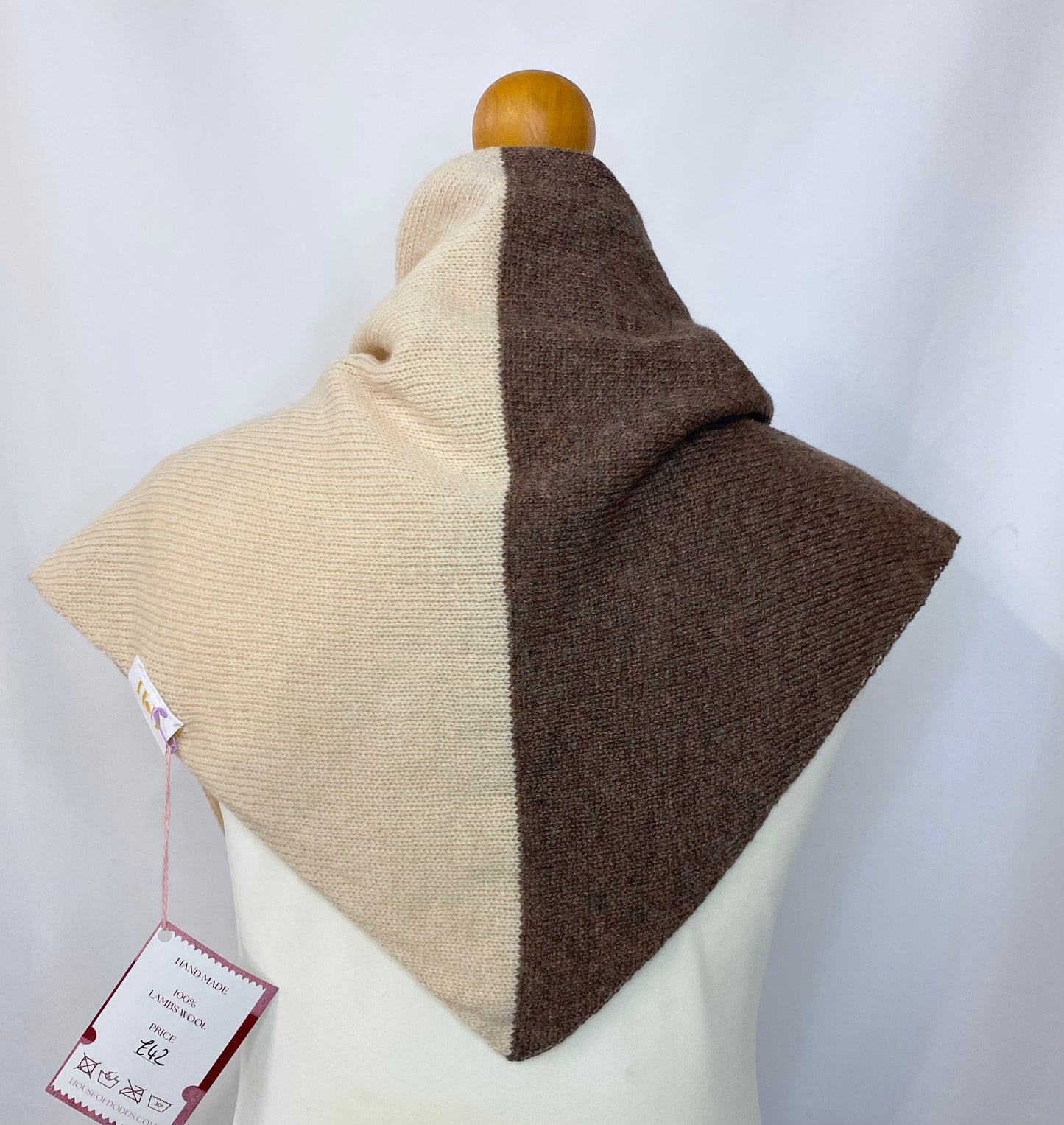 Brown and Cream Neckerchief