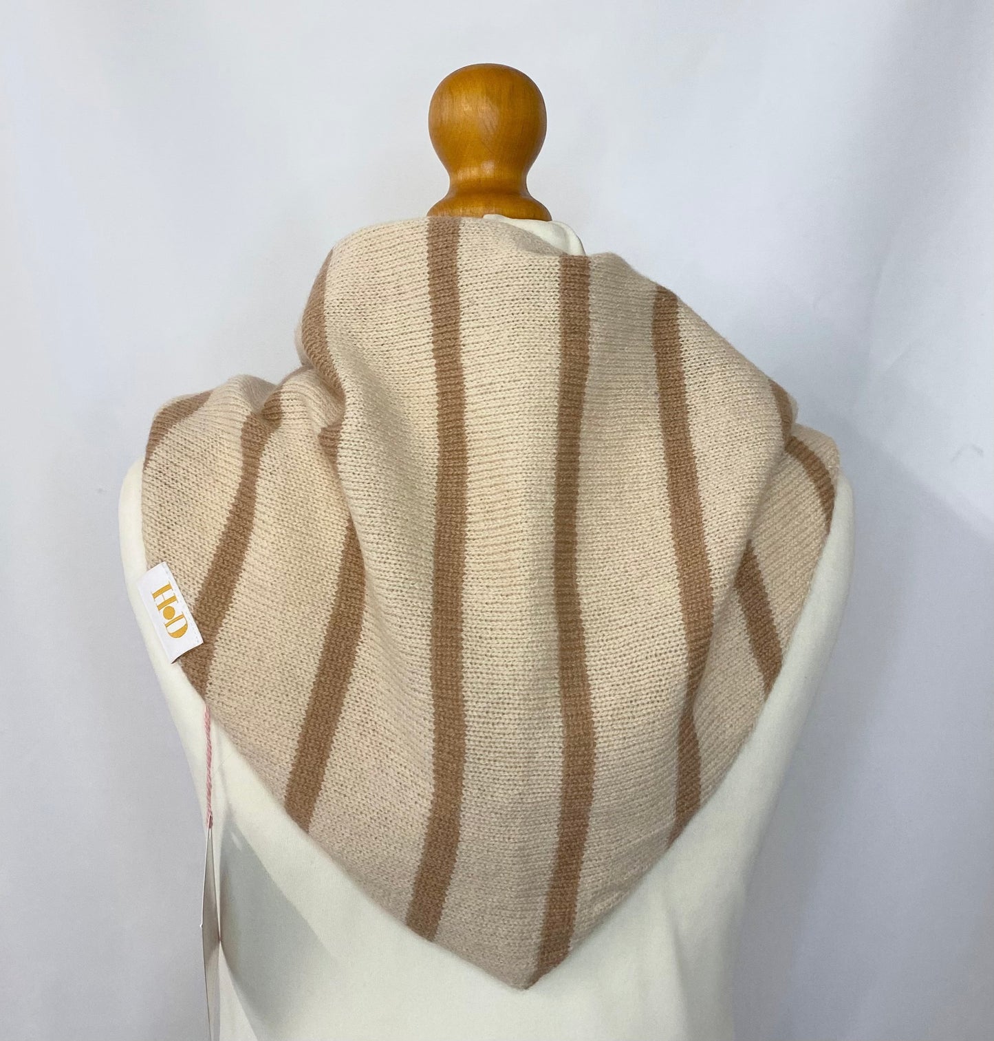 Cream and Brown Neckerchief
