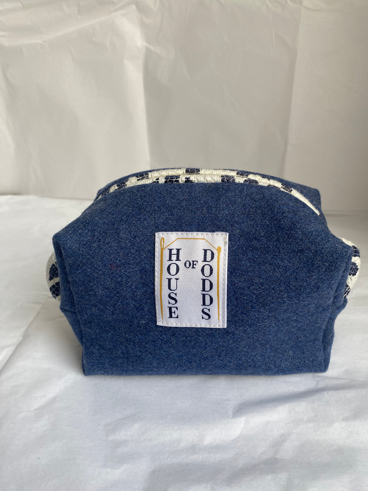 Blue wool Mini pouch
