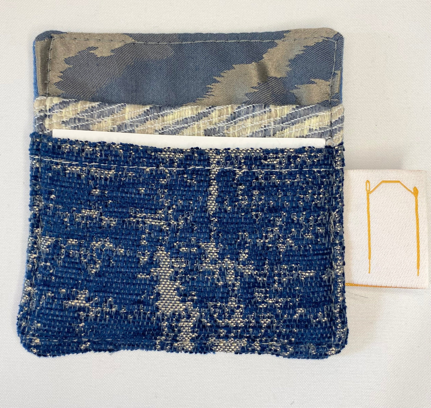 Blue mixed patterned - Card Holder