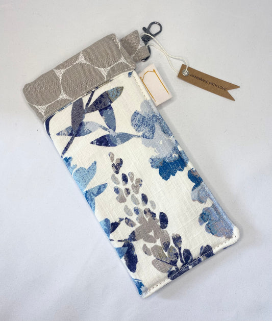 Blue Foxglove Glasses Case
