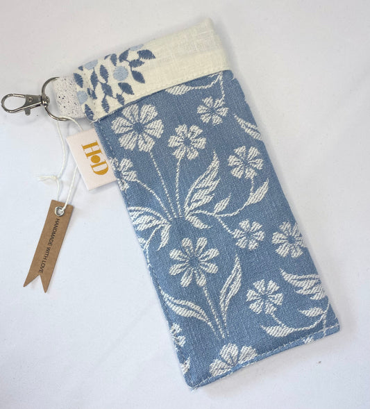 Blue Floral-Glasses Case
