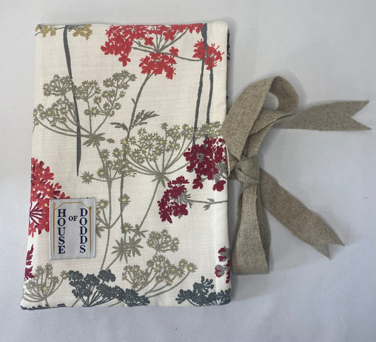 Red detailed Floral Book Bag