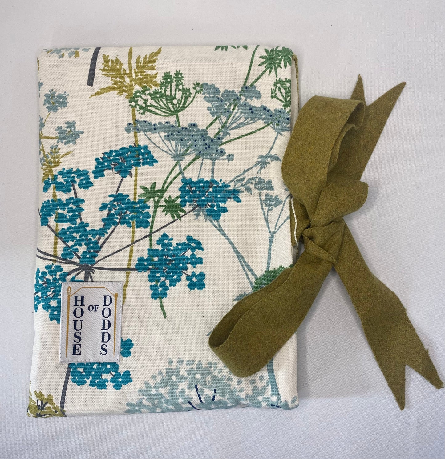Printed blue highlighted floral Book Bag