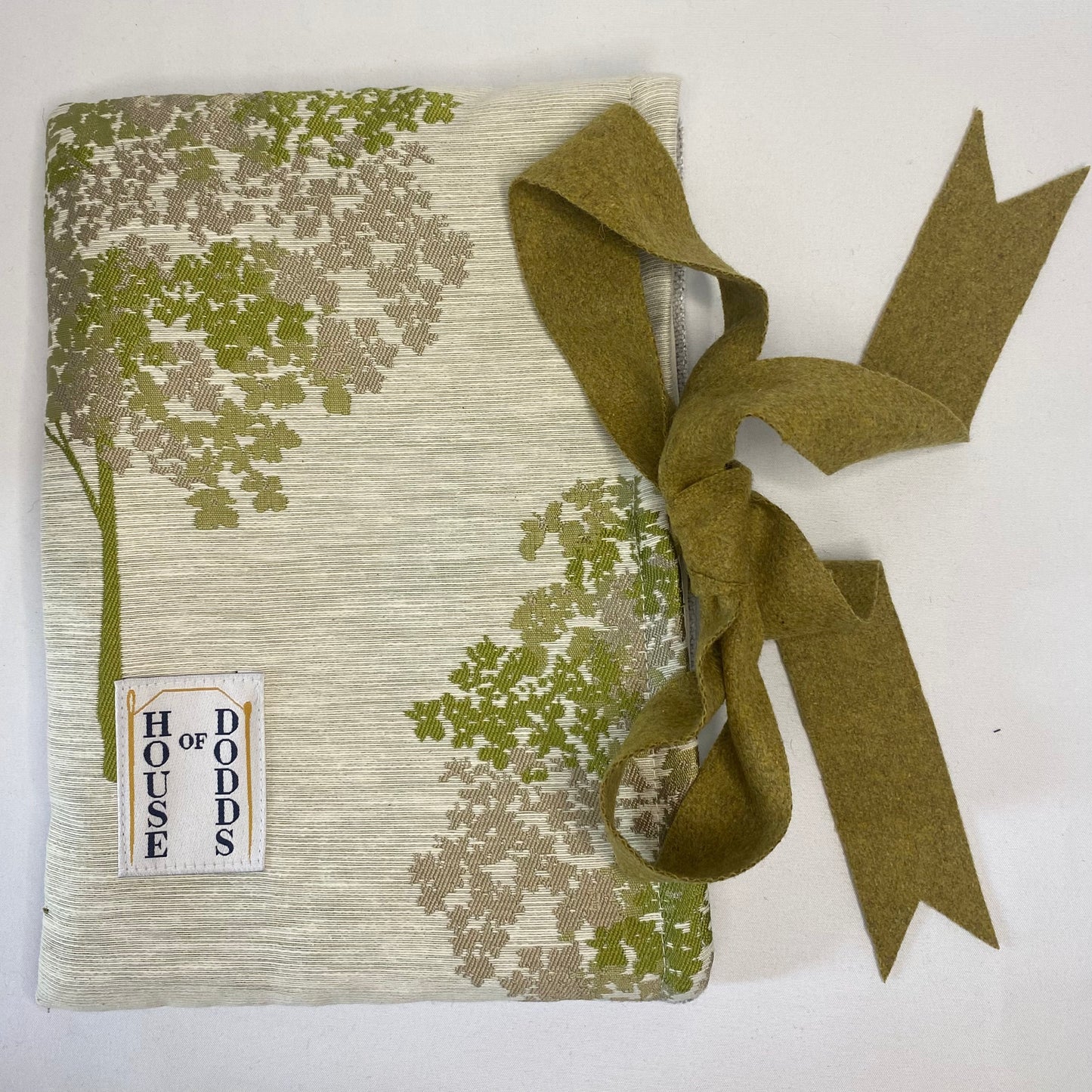 Green Silk and Velvet Book Bag
