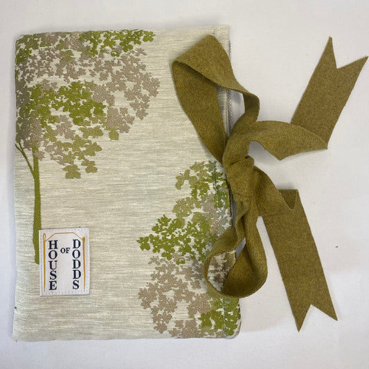 Green Silk and Velvet Book Bag