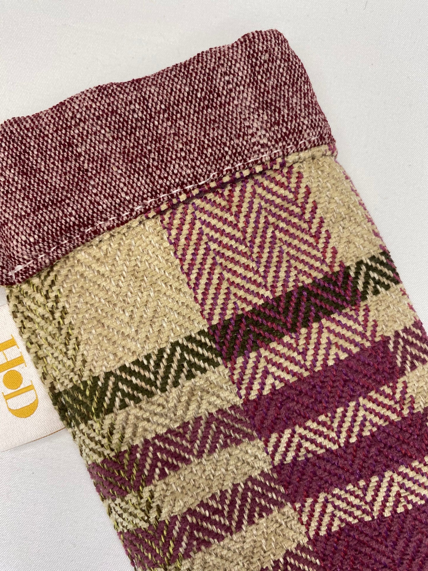 Purple Tartan Glasses Case