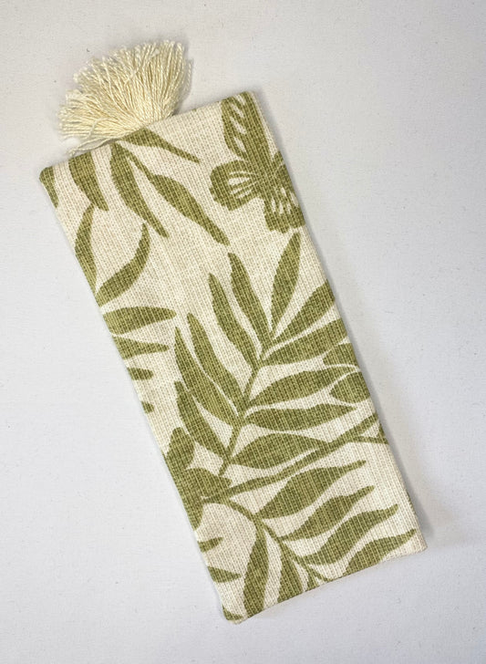 Green Jungle - Handmade Fabric Bookmark